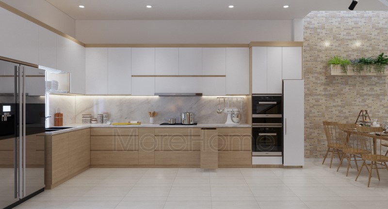 Thiết kế nội thất phòng bếp chung cư hiện đại Thiết kế nội thất phòng bếp chung cư hiện đại